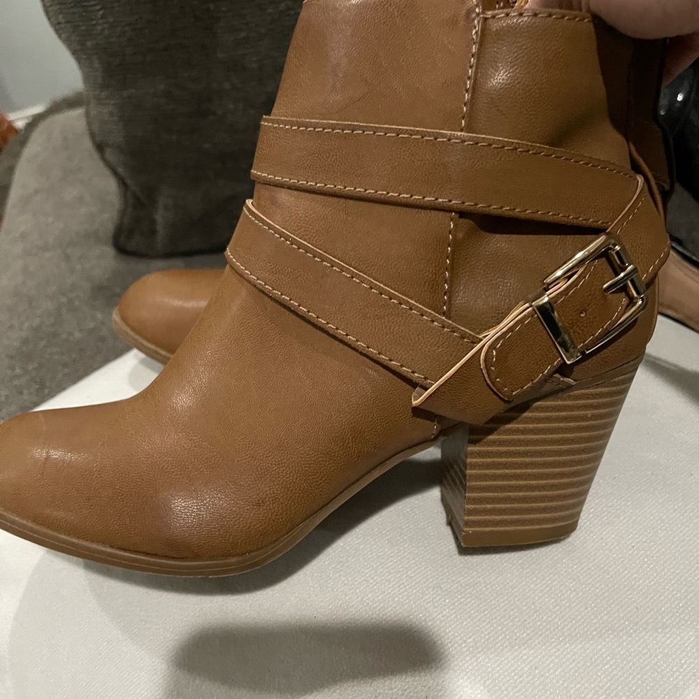 Brown booties Express brand